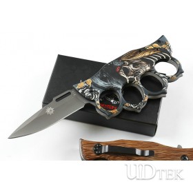 Jeep X71 Knuckles fast opening 3D pattern folding knife UD4051681